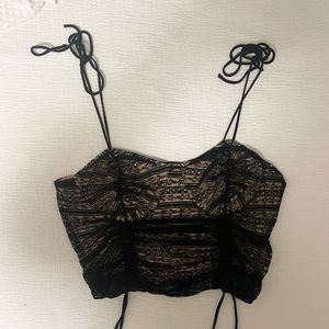 Lace Crop Top - Cotton Candy LA